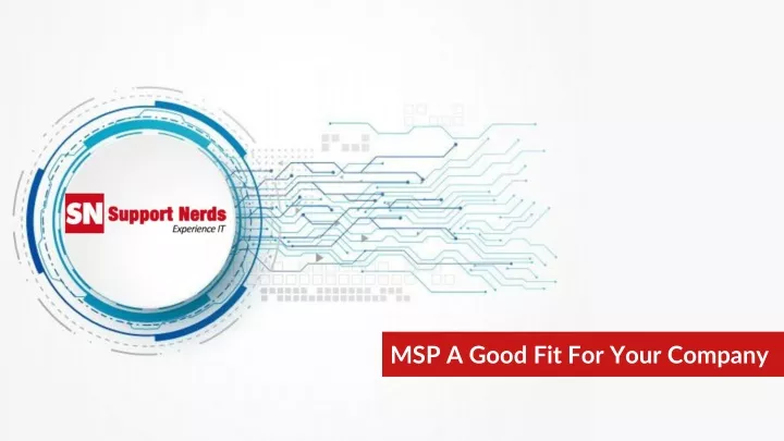 msp a good fit for your company