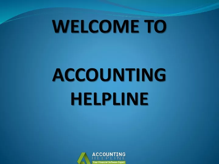 welcome to accounting helpline