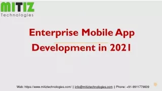 enterprise mobile app development in 2021