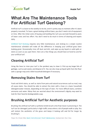 auzzie turf