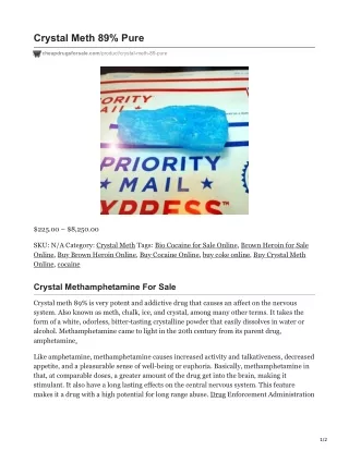 crystal meth 89 pure