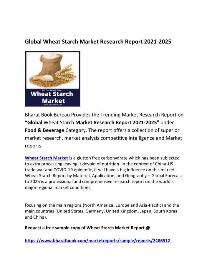 global wheat starch market research report 2021