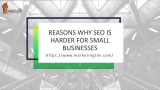 reasons why seo is harder for small businesses