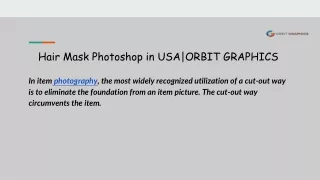 Hair Mask Photoshop in USA_ORBIT GRAPHICS