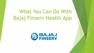 Book Doctor Appointment From Bajaj Finserv App