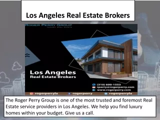 Los Angeles Real Estate Brokers