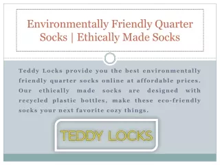 Environmentally Friendly Quarter Socks | Ethically Made Socks