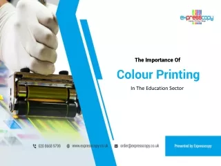 The Importance of Colour Printing In The Education Sector