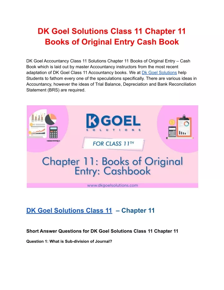 dk goel solutions class 11 chapter 11 books