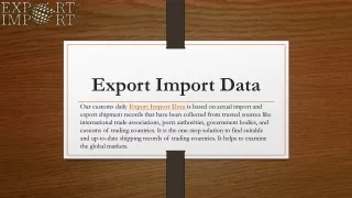 export import data