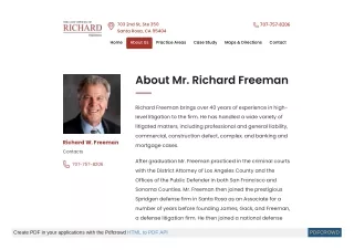 R Freeman Law Offices Santa Rosa