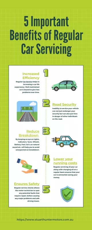 5 Important Benefits of Regular Car Servicing - Infographic