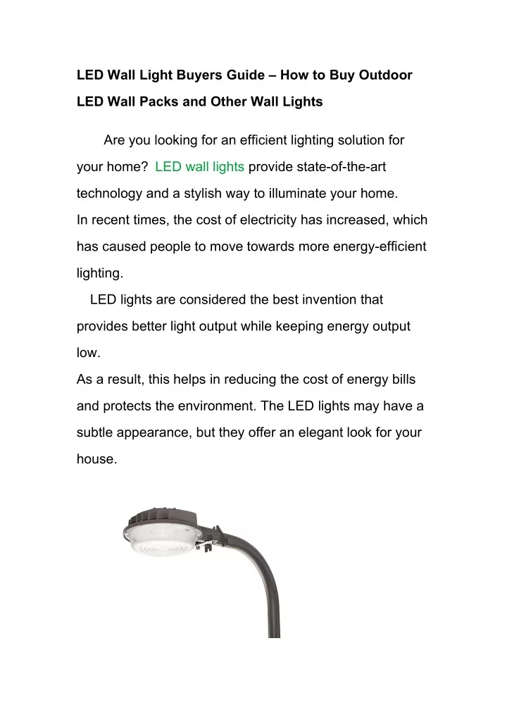 led wall light buyers guide how to buy outdoor