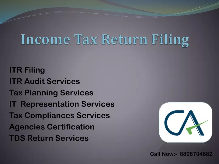 income tax return filing