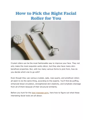 Best jade roller for face