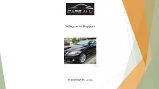 Selling car in Singapore