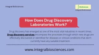 How Does Drug Discovery Laboratories Work_