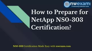 how to prepare for netapp ns0 303 certification