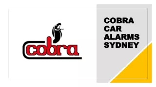 cobra car alarms sydney