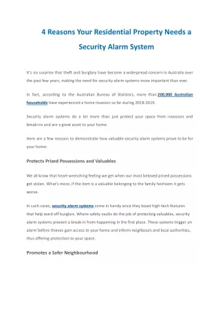 Commercial Security Alarms Systems, CCTV Installation Melbourne | NPS