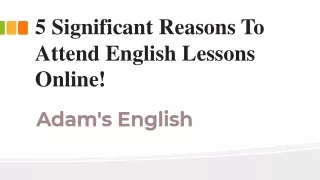 Study English Lessons Online With Adam’s English