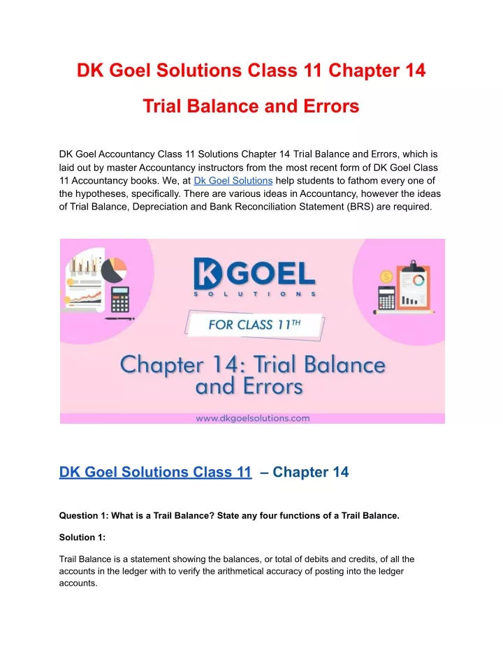 dk goel solutions class 11 chapter 14