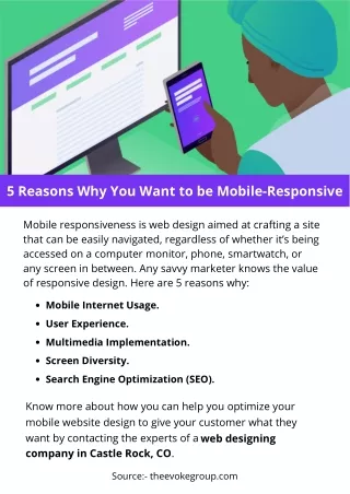 5 reasons why you want to be mobile responsive