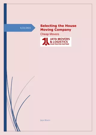 moving company cheap movers