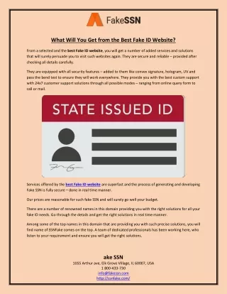 What Will You Get from the Best Fake ID Website