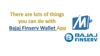 there are lots of things you can do with bajaj