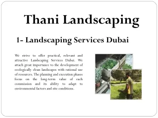thani landscaping