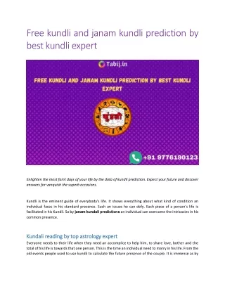 Free kundli and janam kundli prediction by best kundli expert (1)