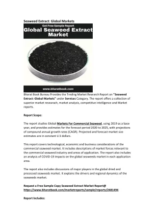 seaweed extract global markets