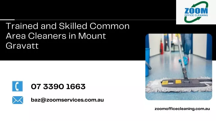 trained and skilled common area cleaners in mount