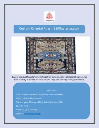 custom oriental rugs 1800getarug com