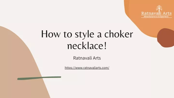 how to style a choker necklace