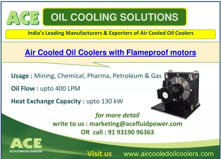 oil cooling solutions