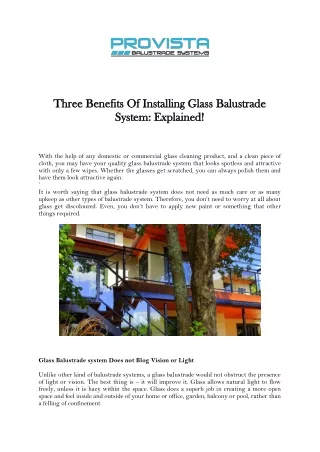three three benefits of installing benefits