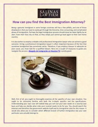 how can you find the best immigration attorney