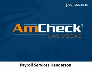 Payroll Services Henderson