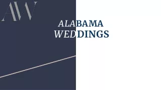 ALABAMA  WEDDINGS