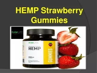HEMP Strawberry Gummies