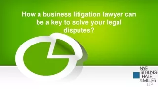 How a business litigation lawyer can be a key to solve your legal disputes