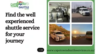 Find the well experienced shuttle service for your journey