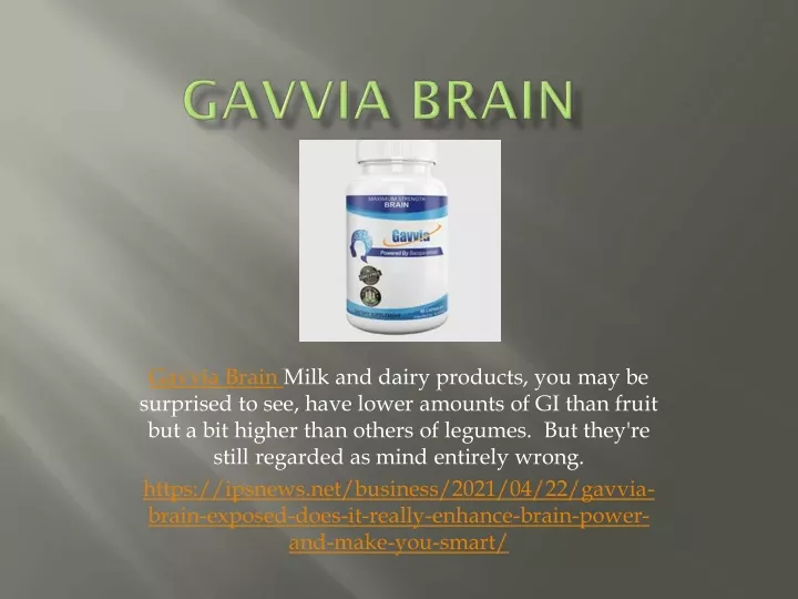 gavvia brain milk and dairy products