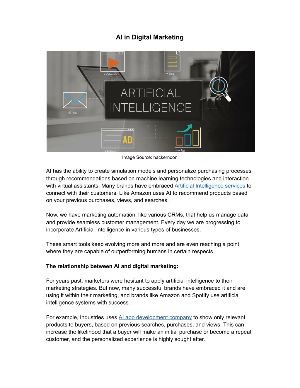 PPT - AI in Digital Marketing PowerPoint Presentation, free download ...