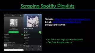 scraping spotify playlists