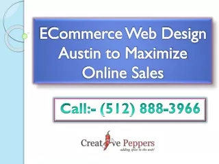 ECommerce Web Design Austin to Maximize Online Sales
