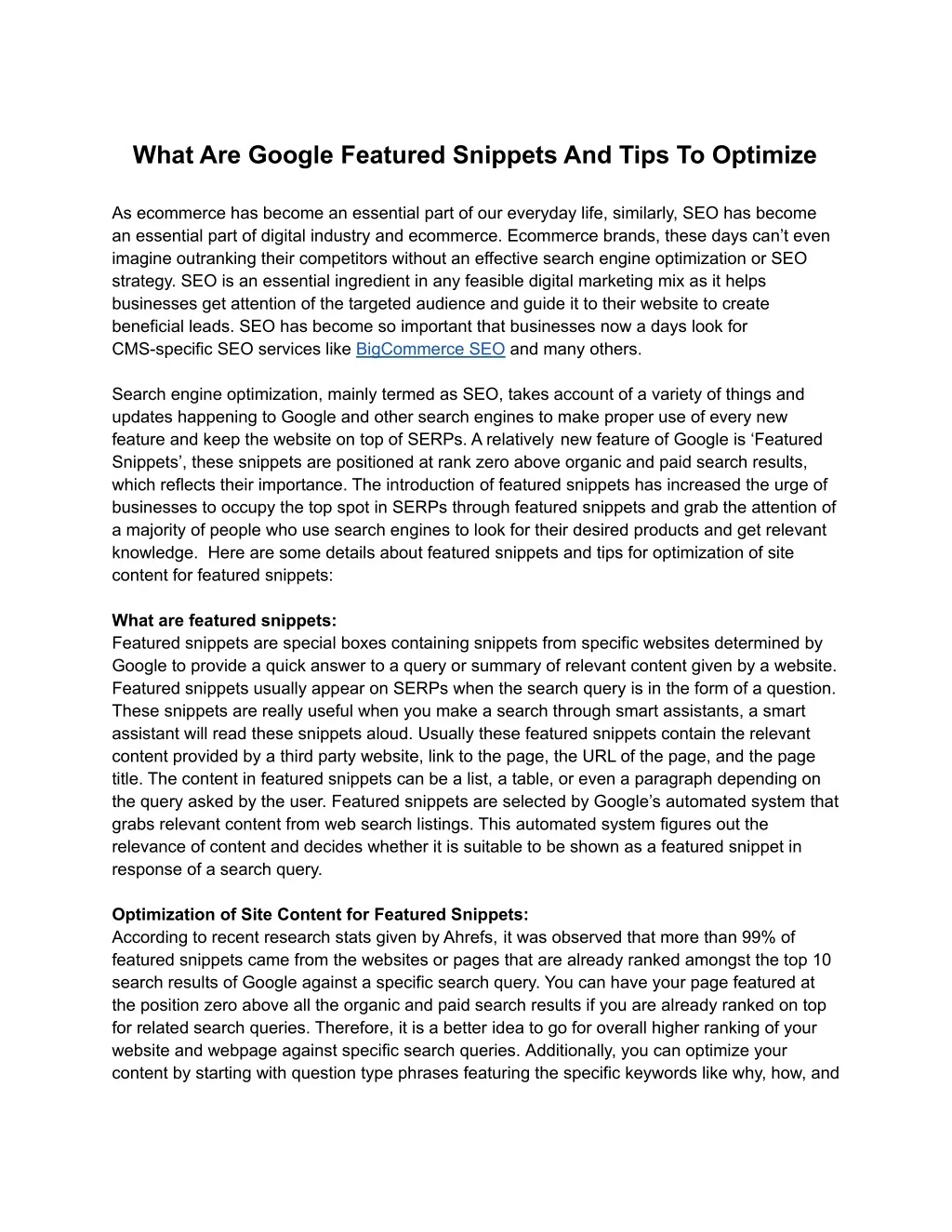 PPT - What Are Google Featured Snippets And Tips To Optimize PowerPoint ...