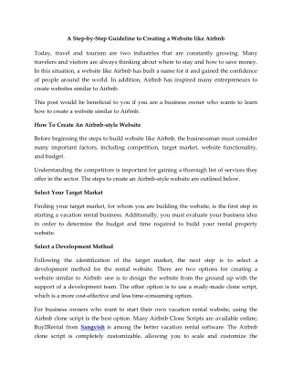 a step by step guideline to creating a website